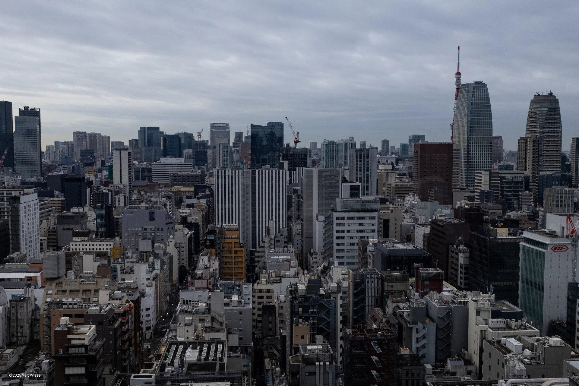 Vue sur la skyline de Tokyo